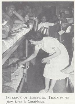 Nurse in WWII Hospital car