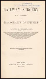 Title Page of Railway Surgery by Clinton Herrick MD