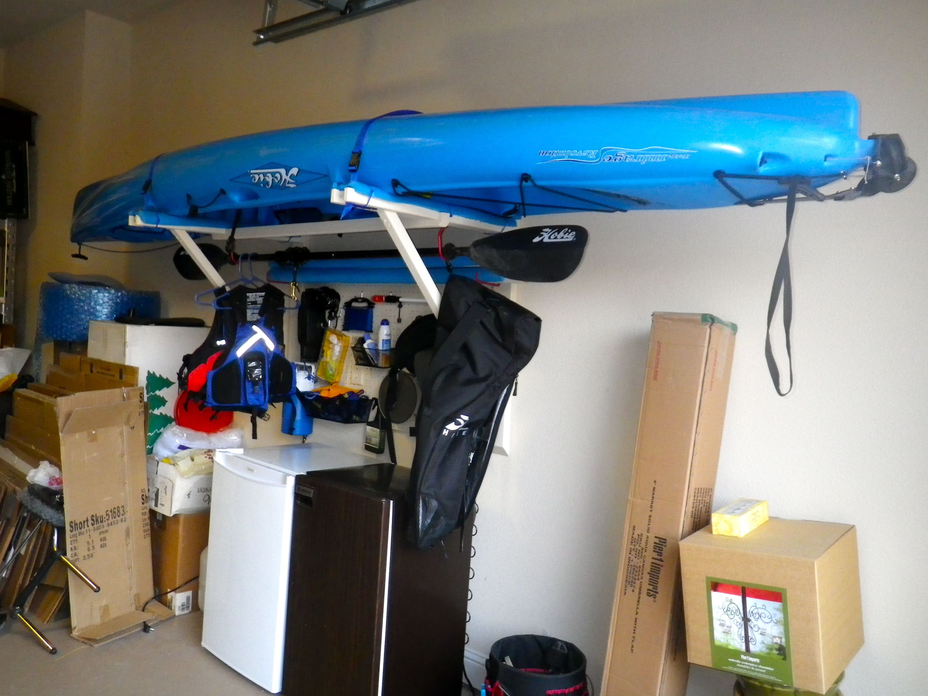  topic - Storage help -- Hobie Outback just below the garage joists