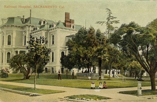 Southern Pacific (ex-Central Pacific) Hospital, Sacramento, CA, the first railroad hospital
