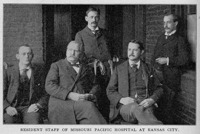 Residents at Missouri Pacific Hospital, 1897