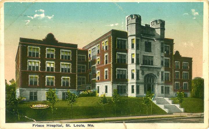 Postcard of Frisco Hospital, St. Louis, Missouri