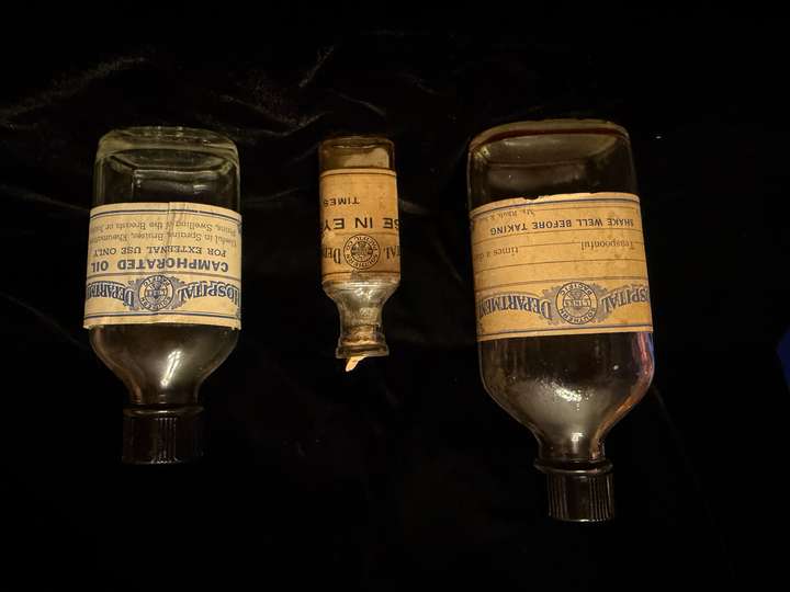 Southern Pacific Hospital Department bottles