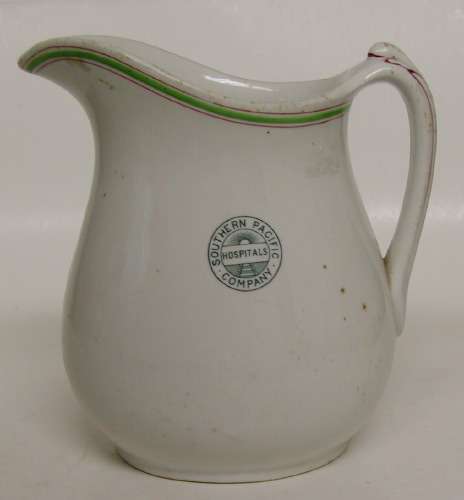 Southern Pacific Company Hospitals pitcher